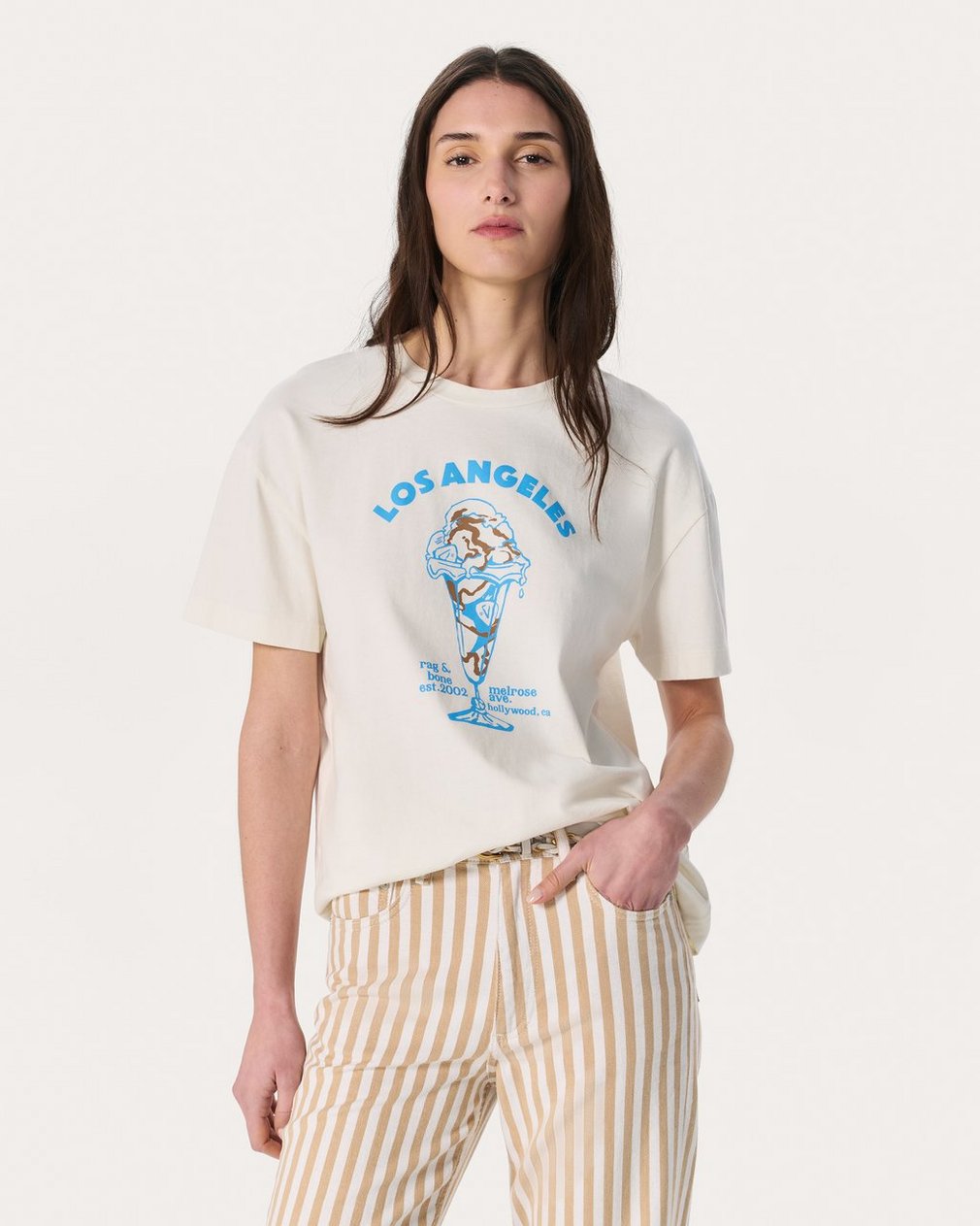 LA Ice Cream Graphic Tee - Chalk