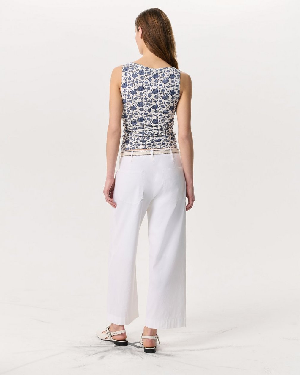 Luca Floral Shirred Tank Top - Salute Multi - Image 5