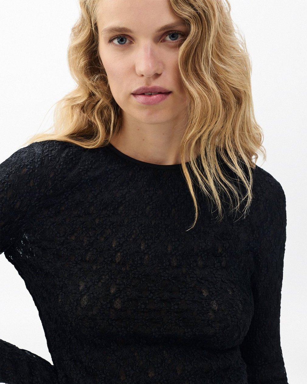 Ellie Lace Top - Black - Image 4