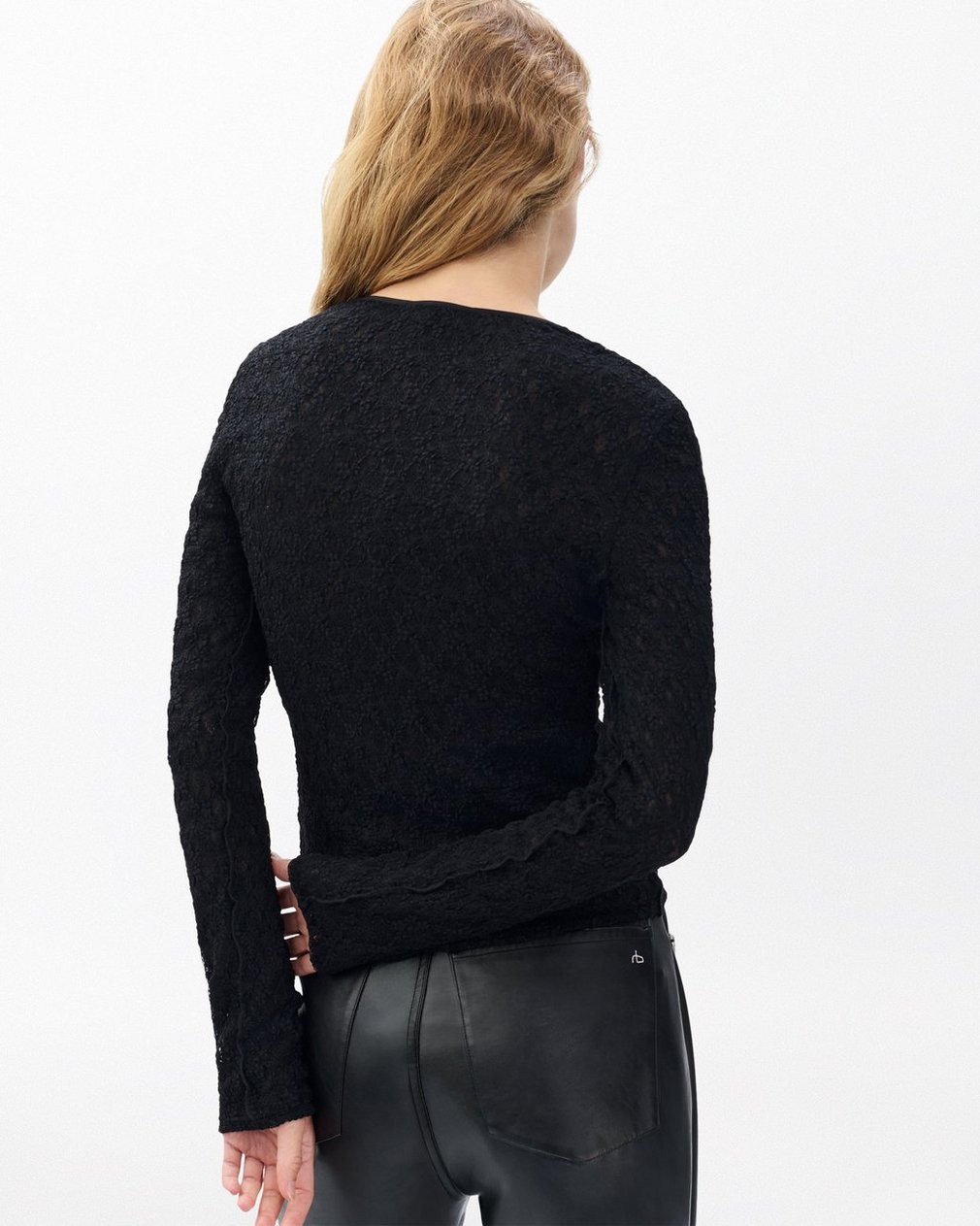 Ellie Lace Top - Black - Image 6