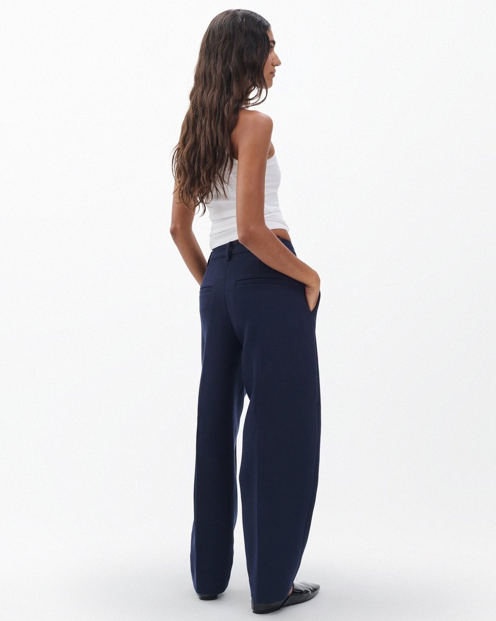 Vicky Tailored Barrel Pants - Sapphire Blue - Image 6