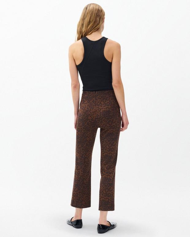 Irina Leopard-Print Kick Flare Pants - Leopard - Image 6