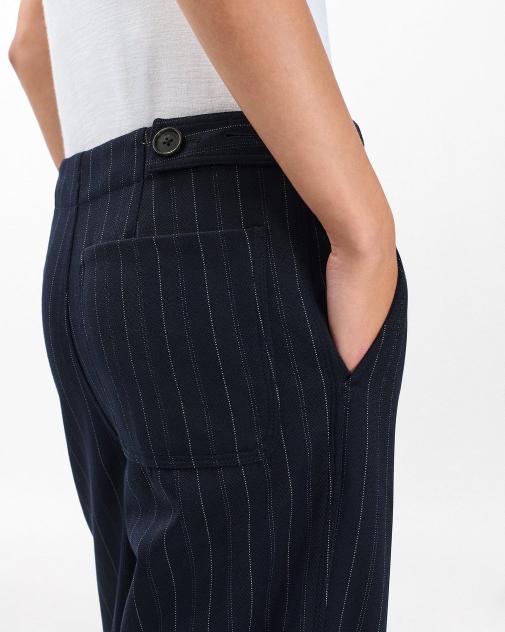 Irina Tailored Pants - Navy Multi - Image 5