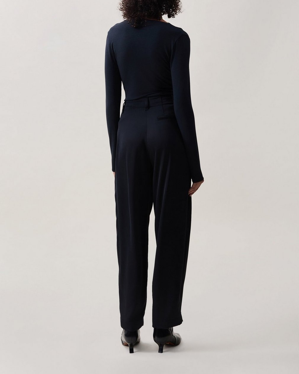 Douglas Satin Pants - Black - Image 2