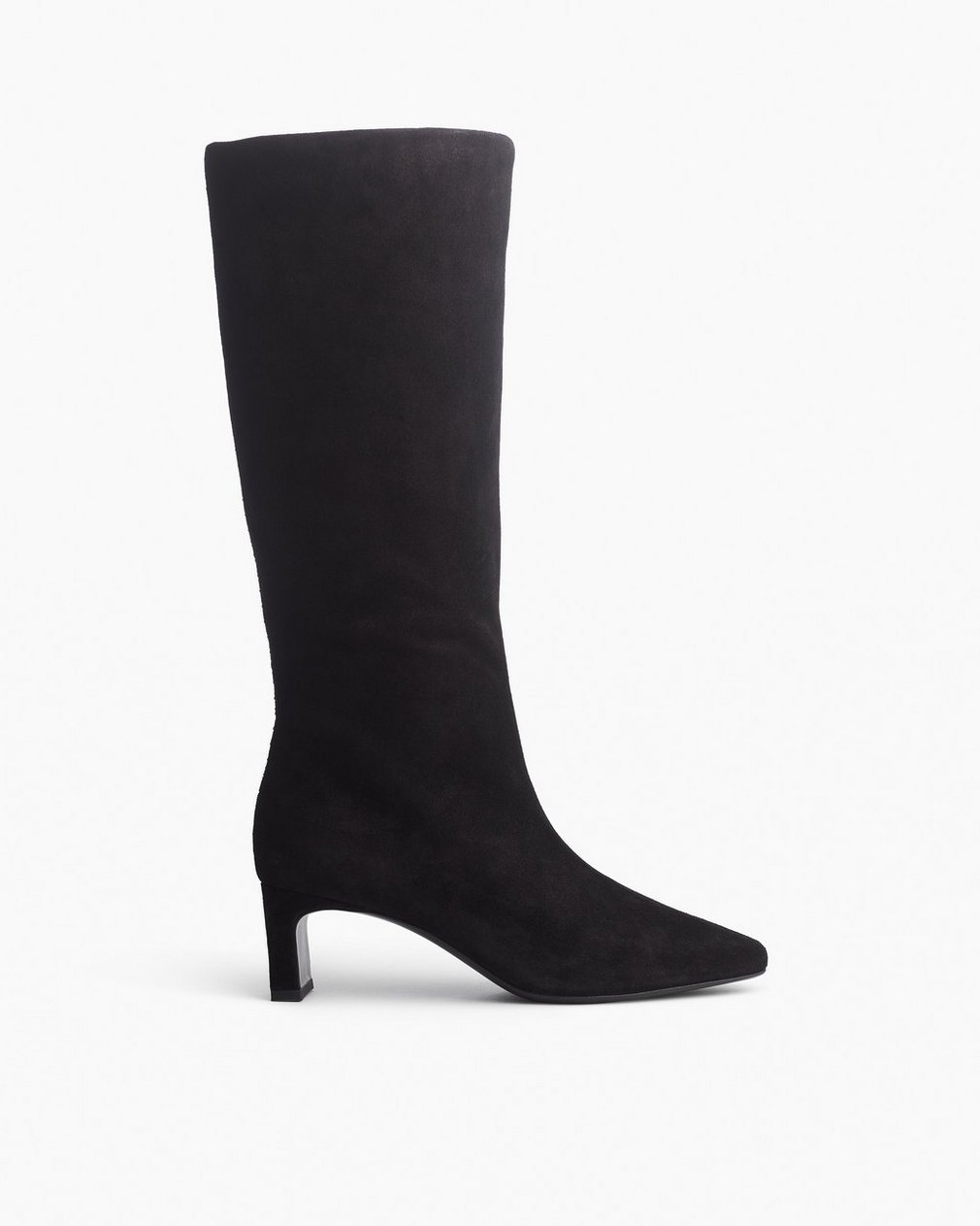 Astor Suede Slouch Boots - Black Suede - Image 3