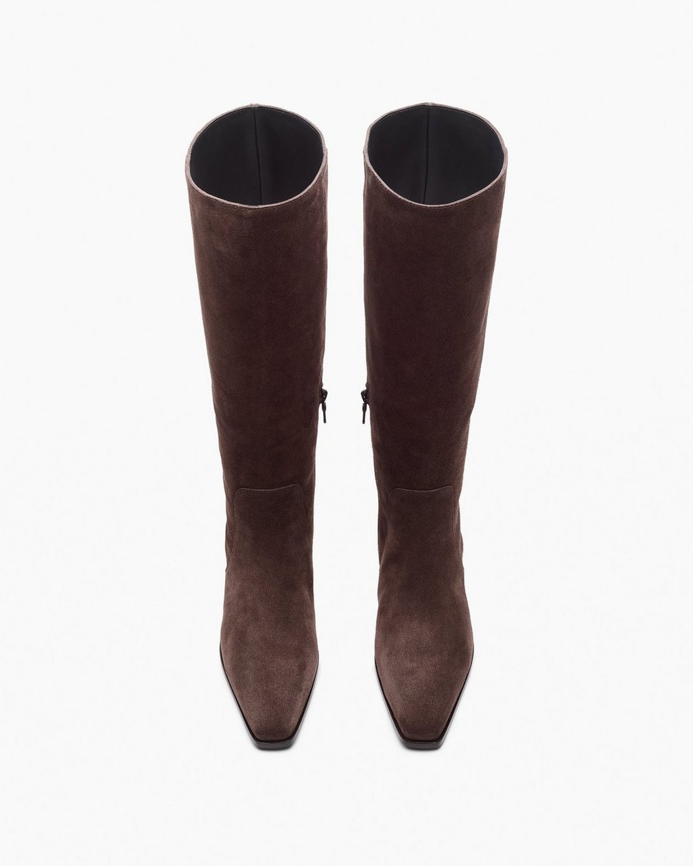 Joni Italian Suede Knee-High Boots - Dark Espresso Suede - Image 5