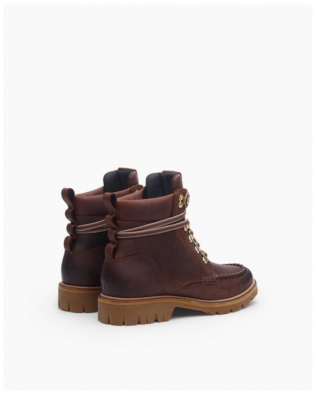 Cameron Leather Hiking Boots - Mocha - Image 5