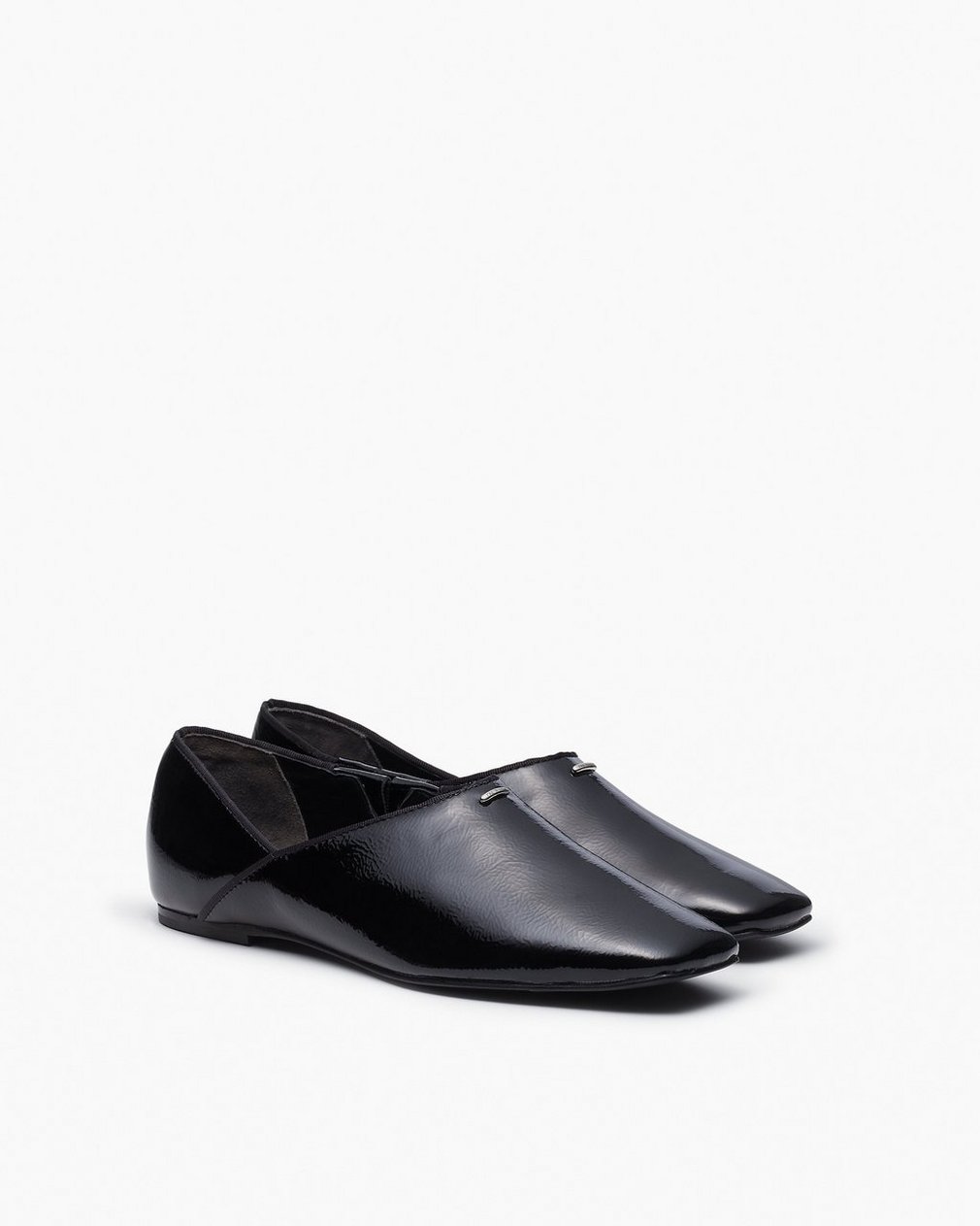 Sadie Leather Flats - Black - Image 3