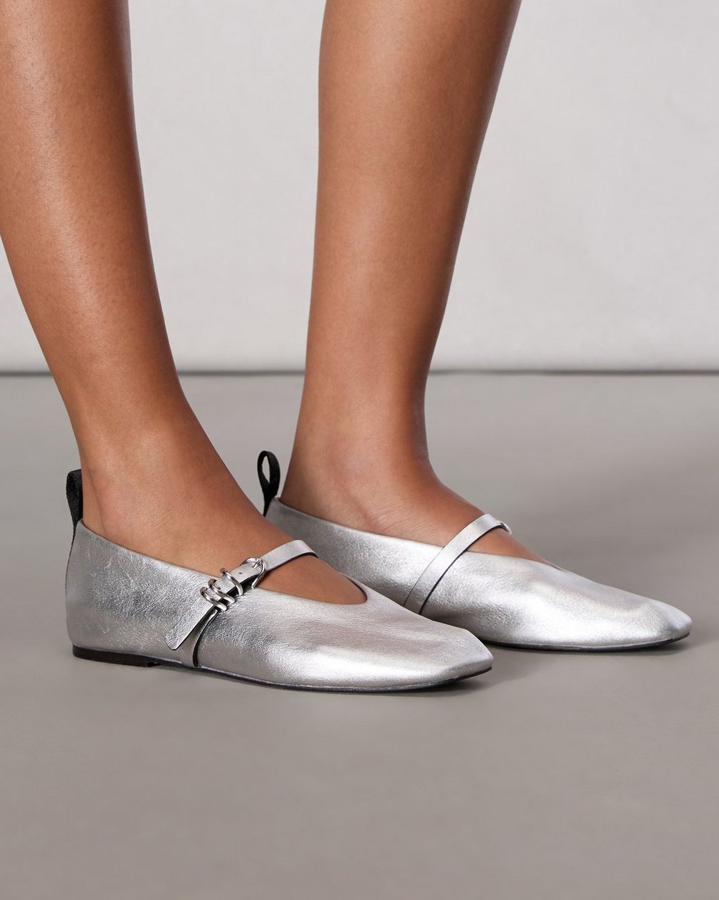 Spire Mary Jane Shoes - Silver - Image 2