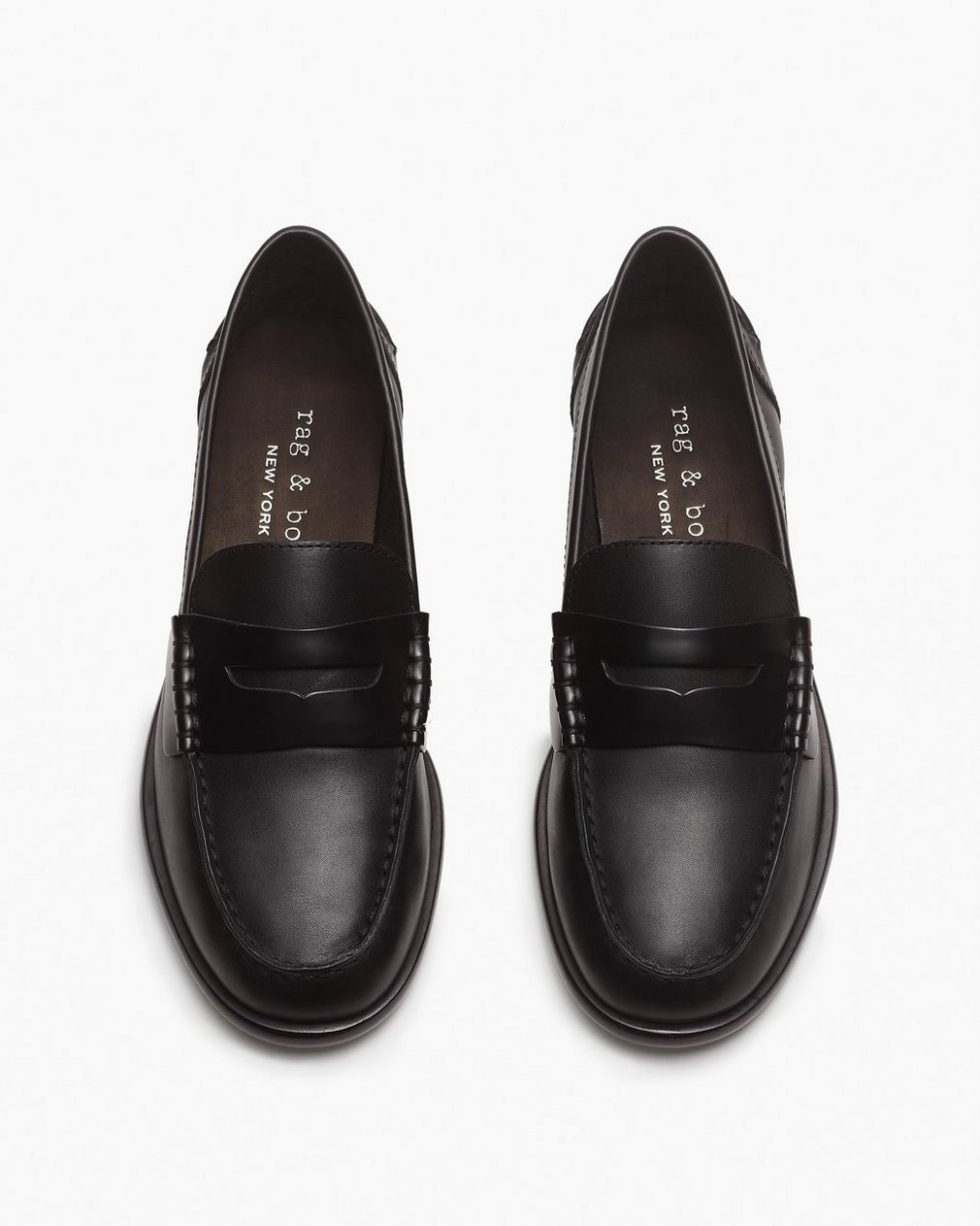 Carter Leather Loafers - Black - Image 5