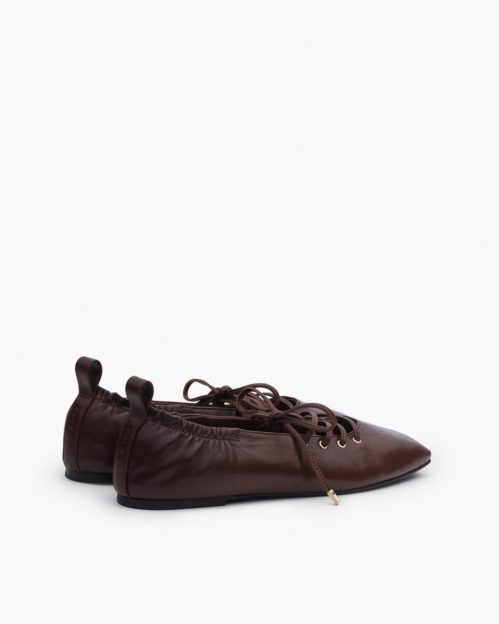 Sophia Leather Ballet Flats - Mocha - Image 4