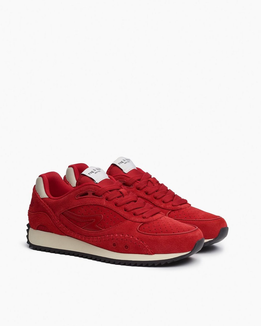 rb Drift Runner Sneakers - Flame Red Suede - Image 3