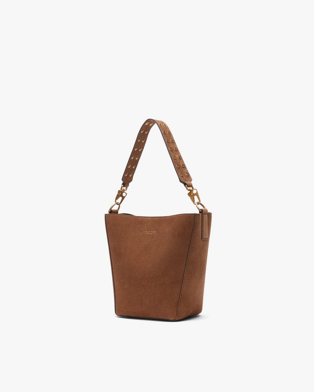 Parker Suede Bucket Bag - Golden Brown - Image 4