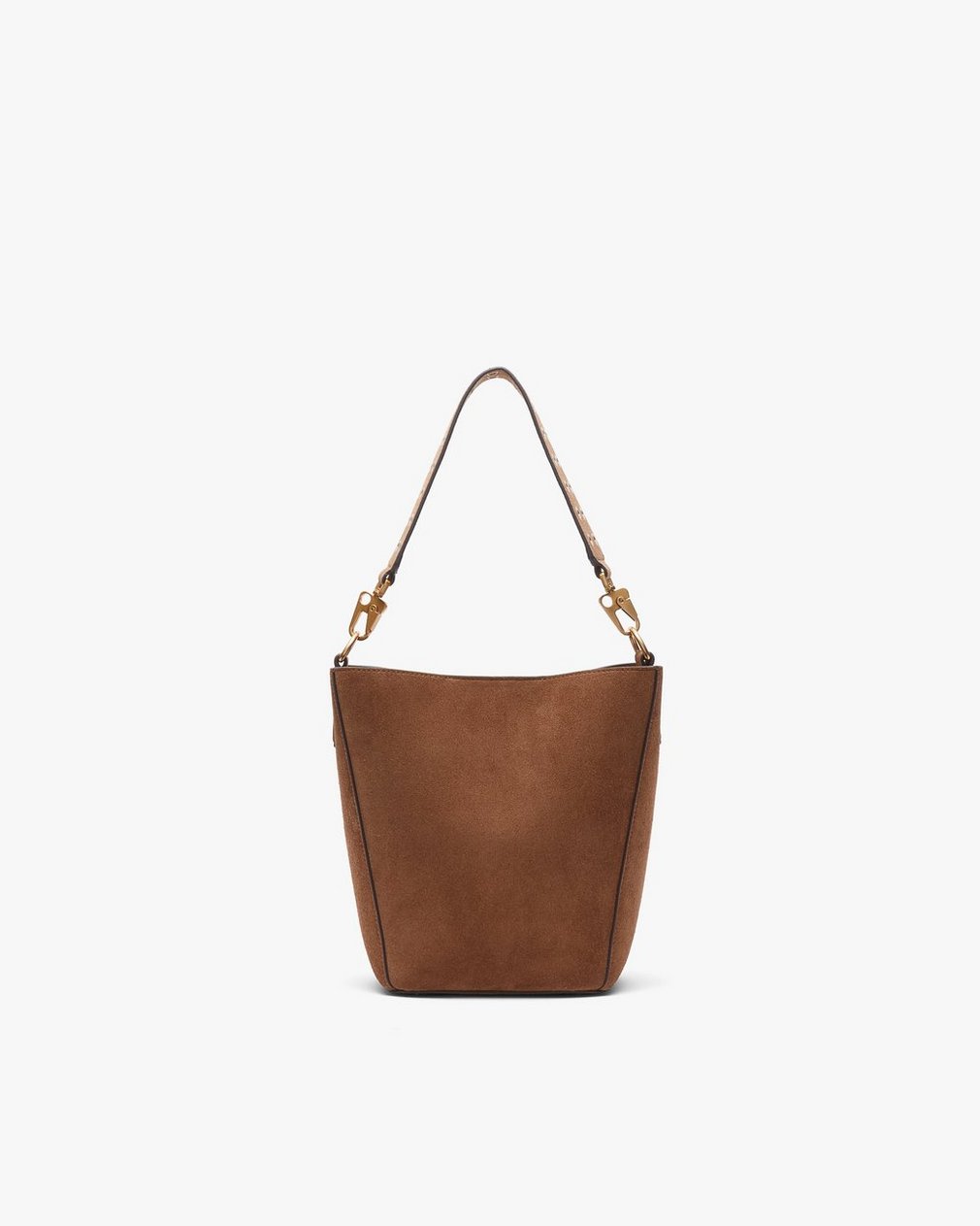 Parker Suede Bucket Bag - Golden Brown - Image 5