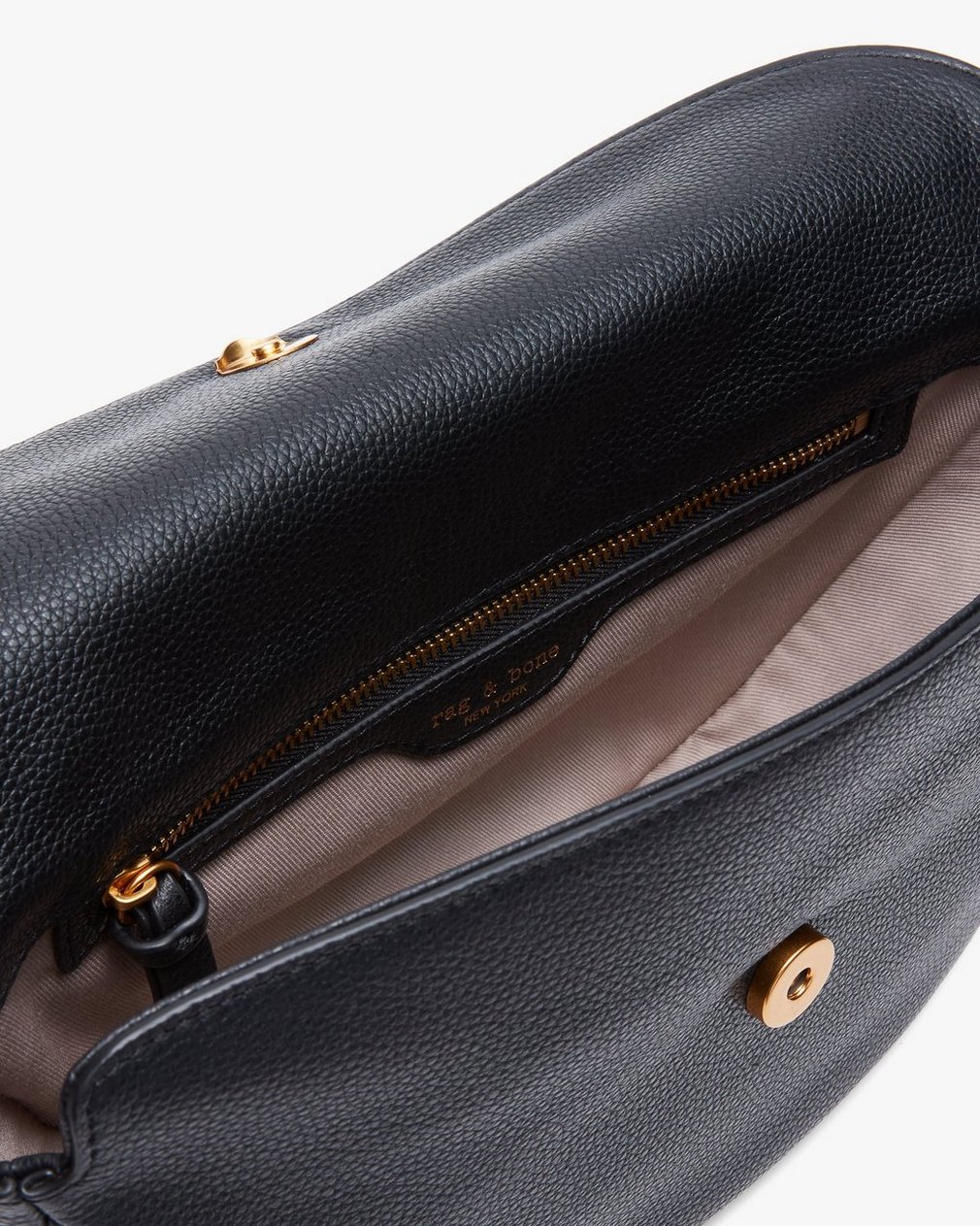 Gramercy Small Leather Flap Bag - Black - Image 6