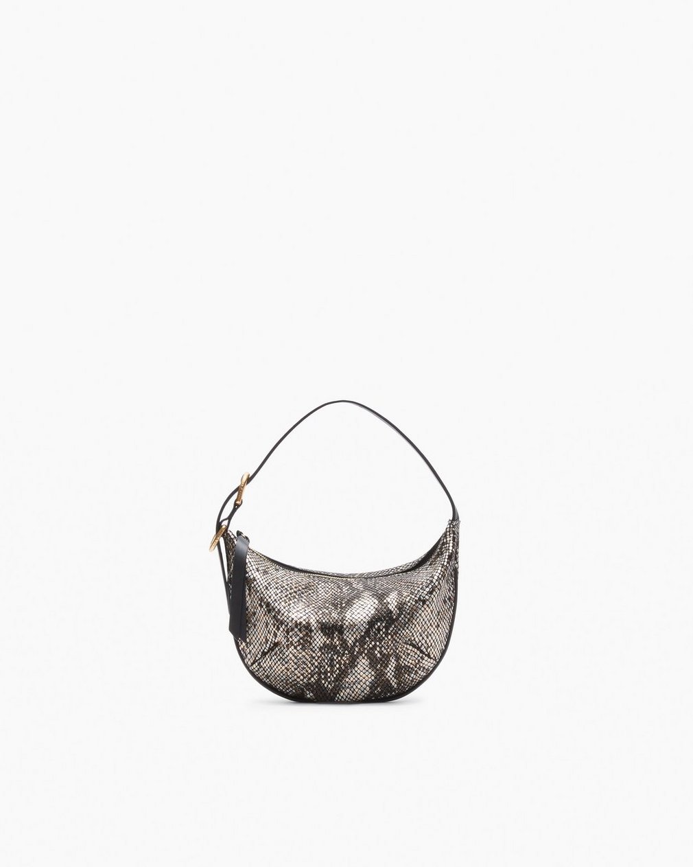 Mercer Small Python Leather Hobo - Black Multi
