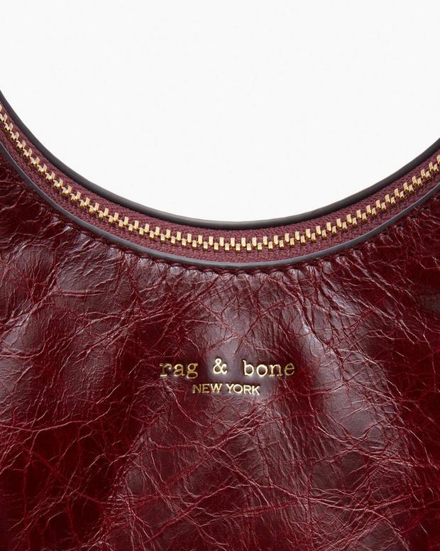 Hudson Leather Hobo - Wine - Image 7