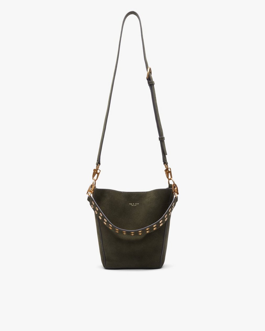 Parker Suede Bucket Bag - Forest - Image 2