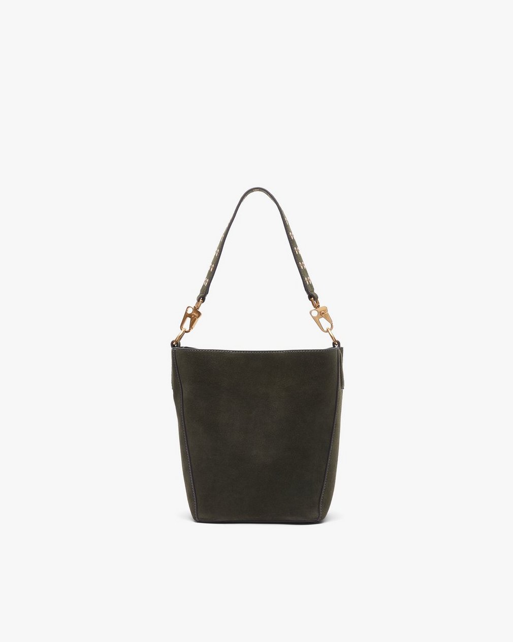 Parker Suede Bucket Bag - Forest - Image 5