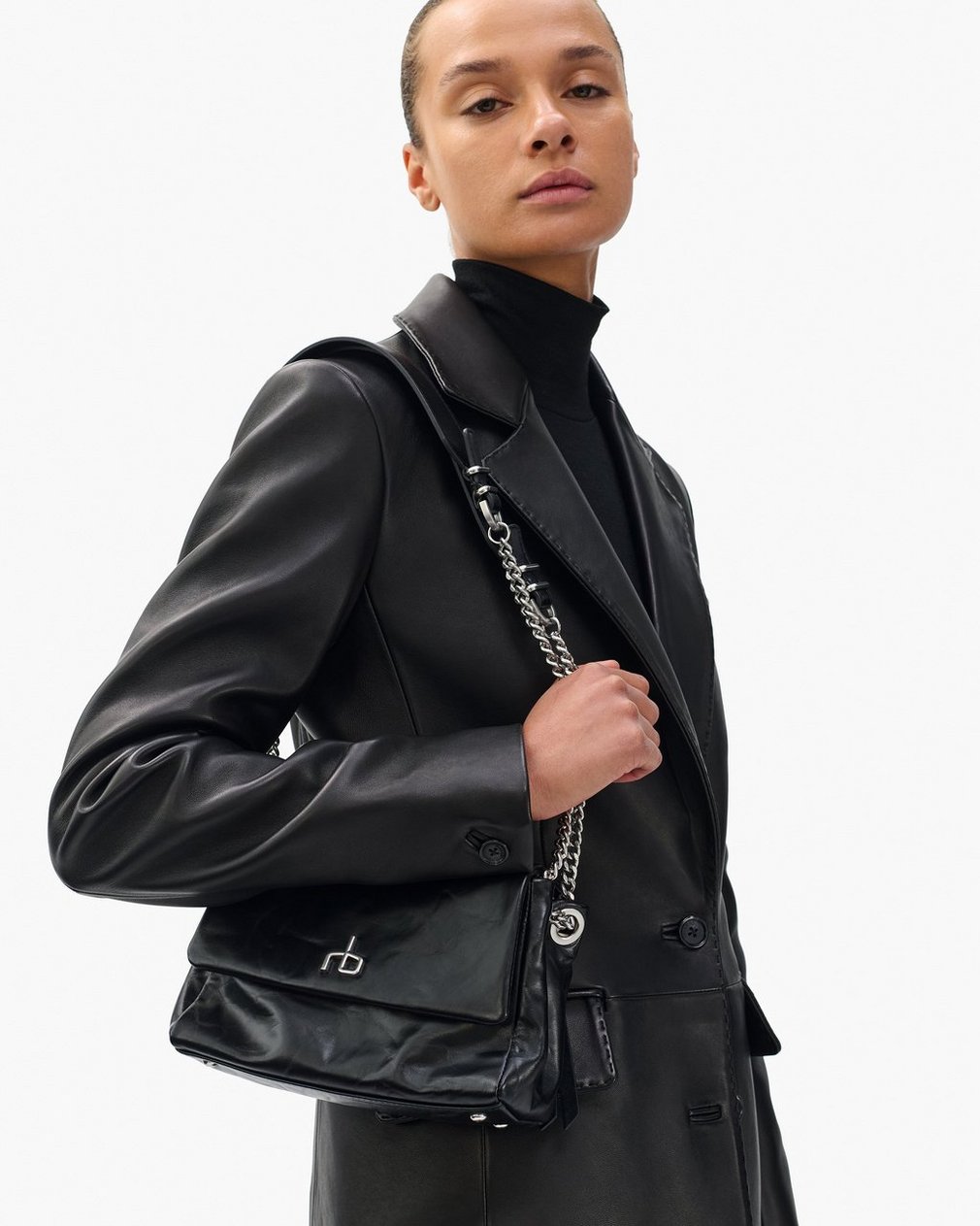 Chelsea Small Flap Bag - Black - Image 2