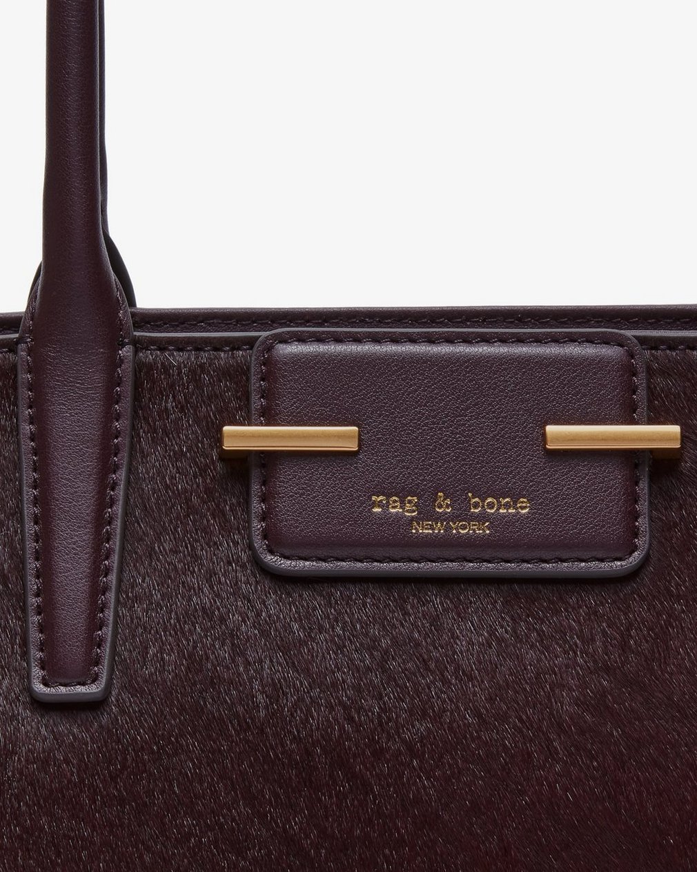 Realm Calf Hair Satchel - Blackberry - Image 6