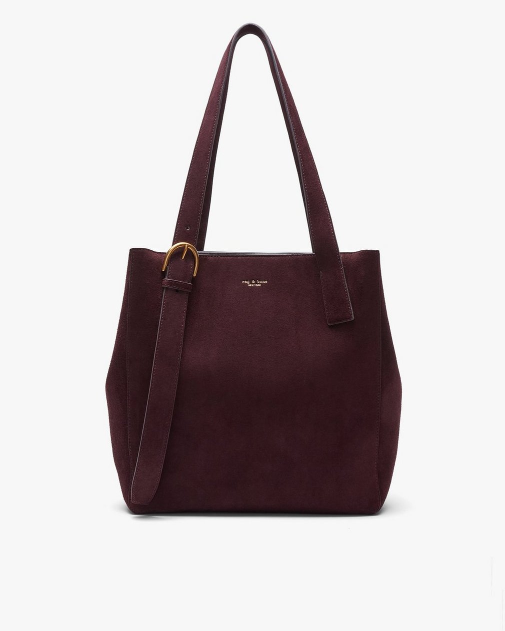 Parker Suede Tote - Blackberry - Image 5