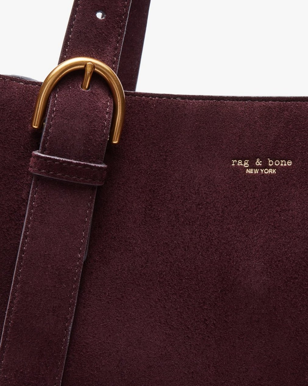 Parker Suede Tote - Blackberry - Image 7