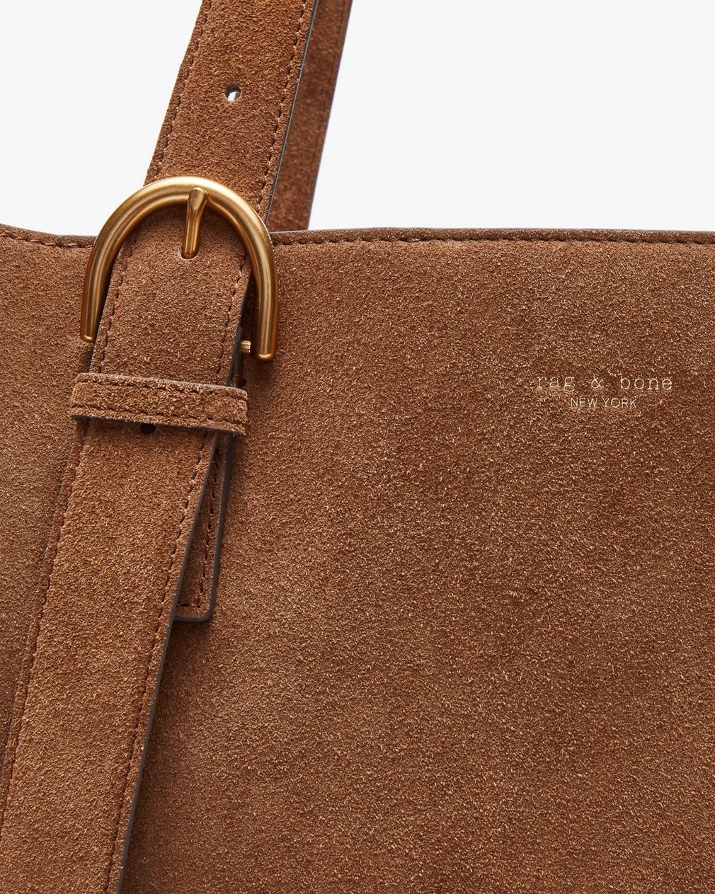 Parker Suede Tote - Golden Brown - Image 7