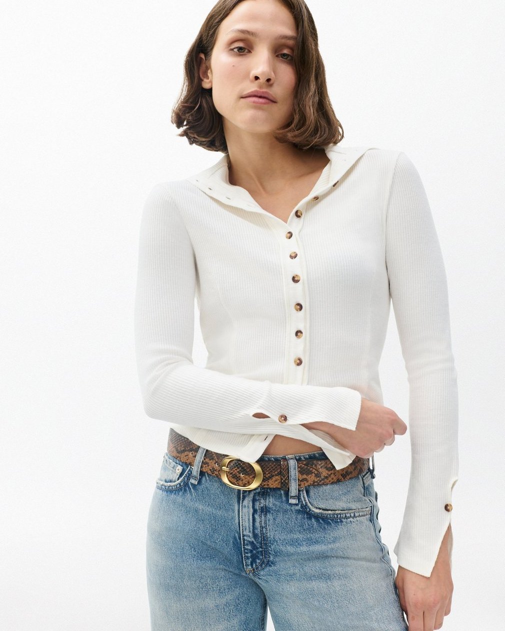 Vera Leather Belt - Mocha Snake - Image 2