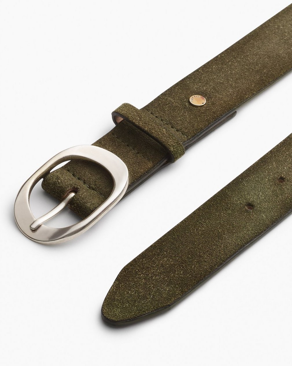 Vera Suede Belt - Olive Suede - Image 3