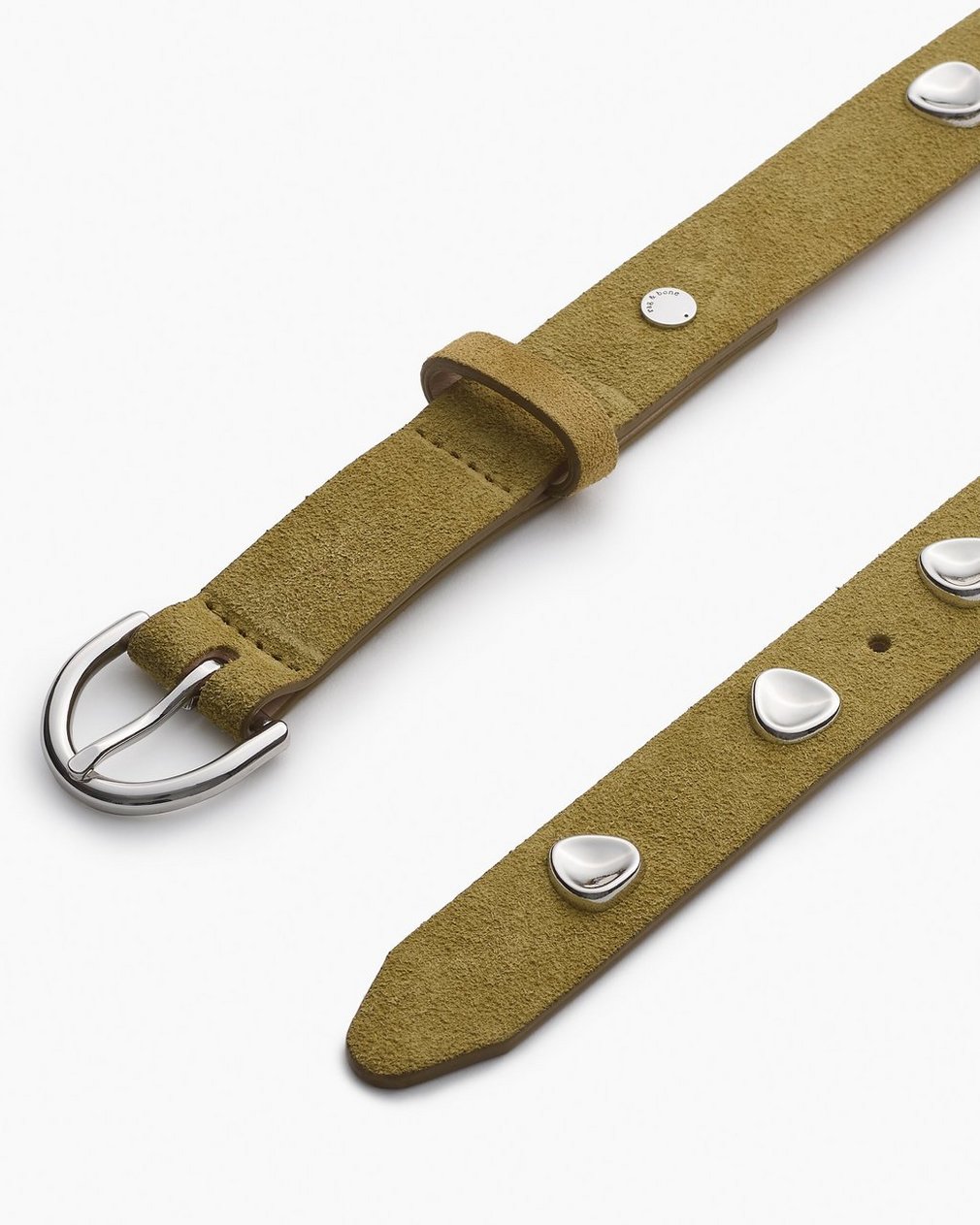 Brynn Suede Pebbled Belt - Fennel Suede - Image 3