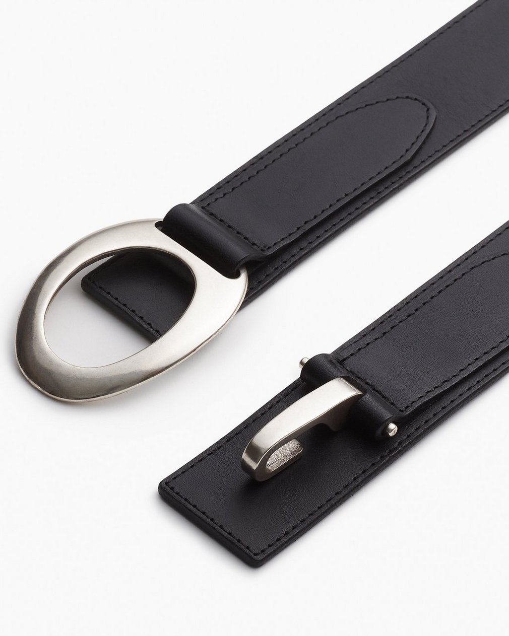 Ryder Stretch Leather Belt - Black - Image 3
