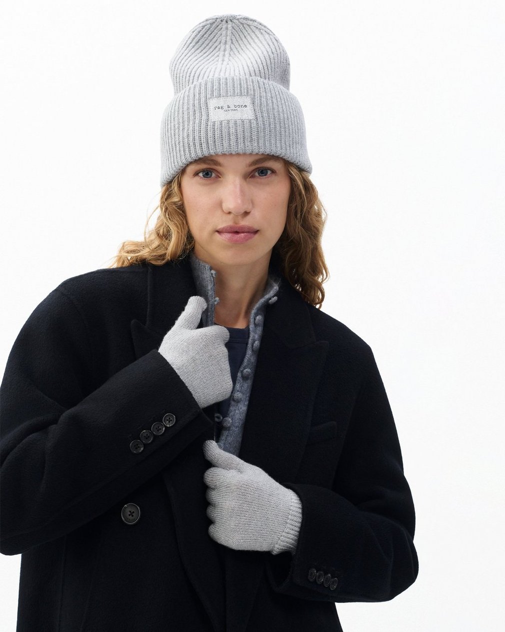 Blake Metallic Gloves - Silver - Image 2