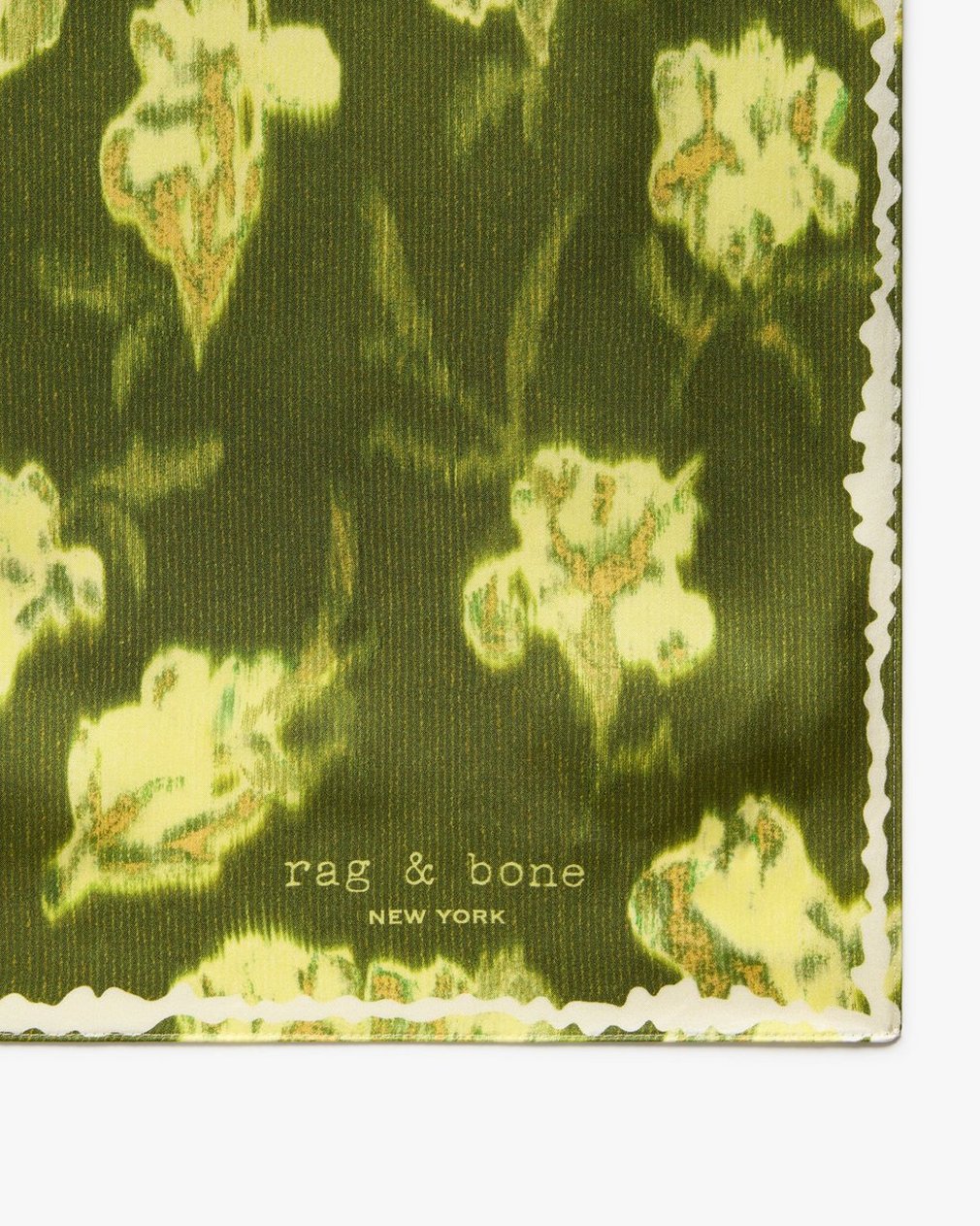 Kit Floral-Print Silk Bandana - Lime - Image 4