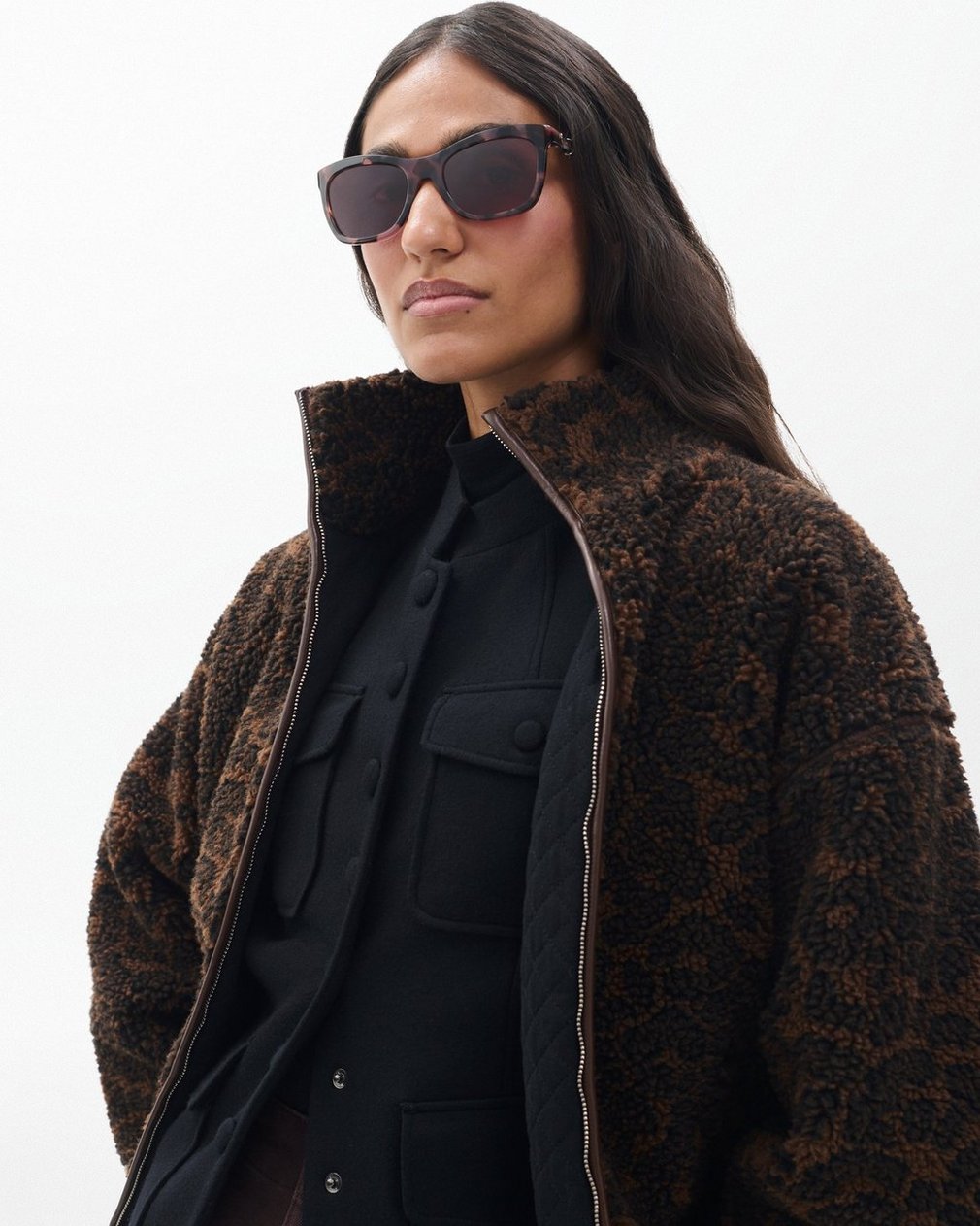 Renee Square Sunglasses - Peach Rose - Image 2