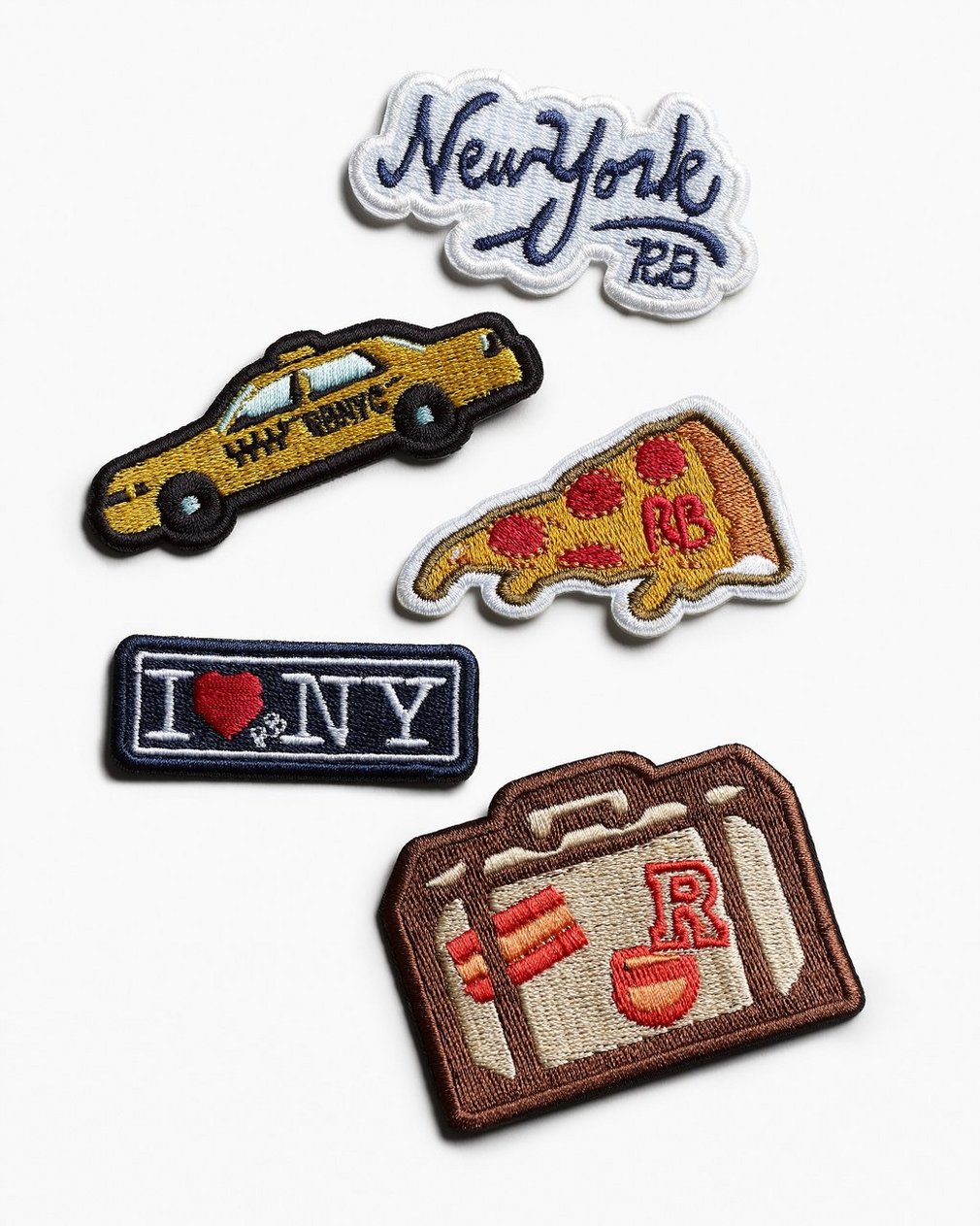 rb Embroidered Patch - New York Textface - Image 3