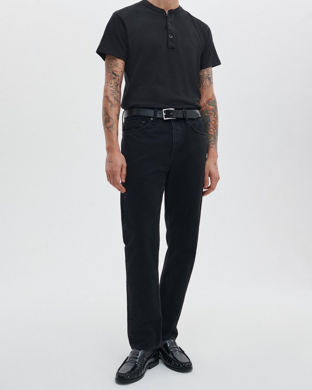 Fit 2 - Black: Slim Fit Black Authentic Stretch Jean - Image 4