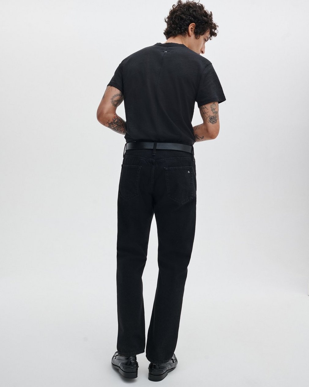 Fit 2 - Black: Slim Fit Black Authentic Stretch Jean - Image 6