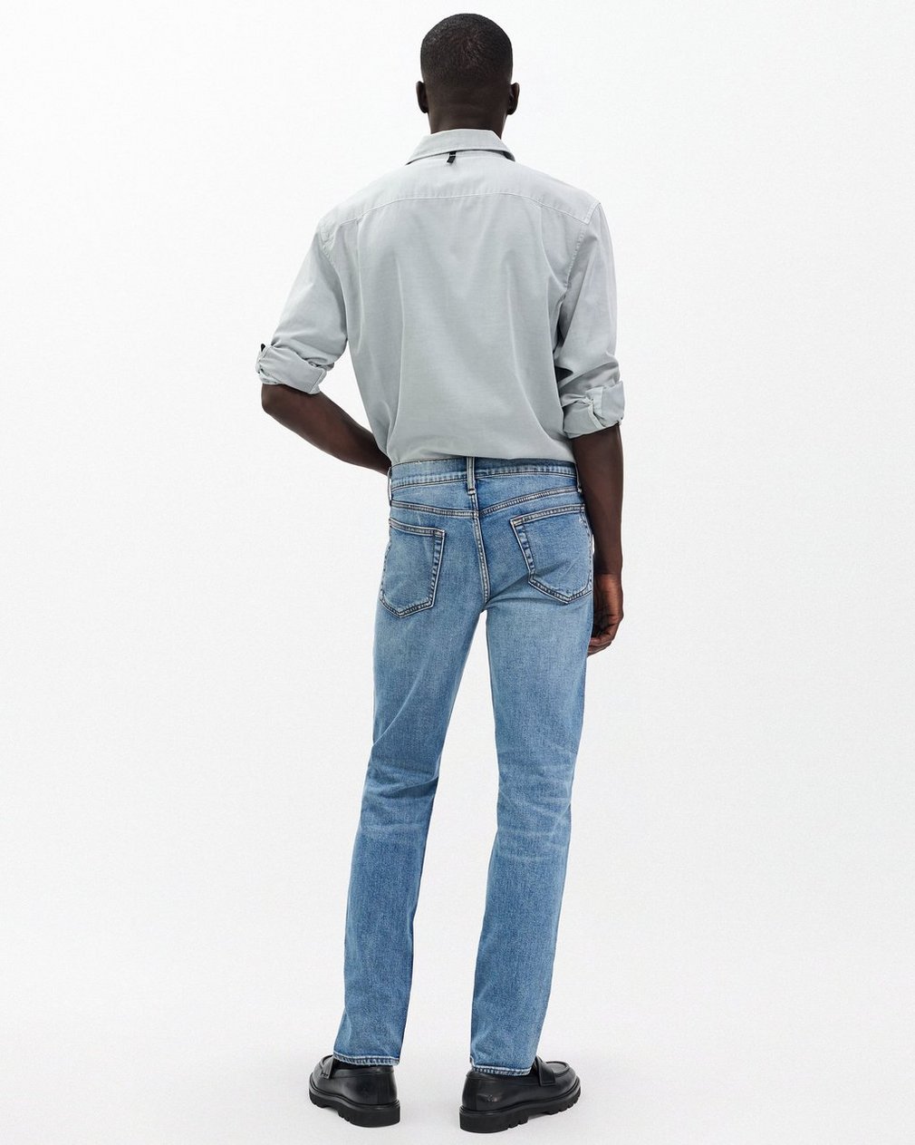 Fit 2 - Carter: Slim Fit Medium Indigo Authentic Stretch Jean - Image 6