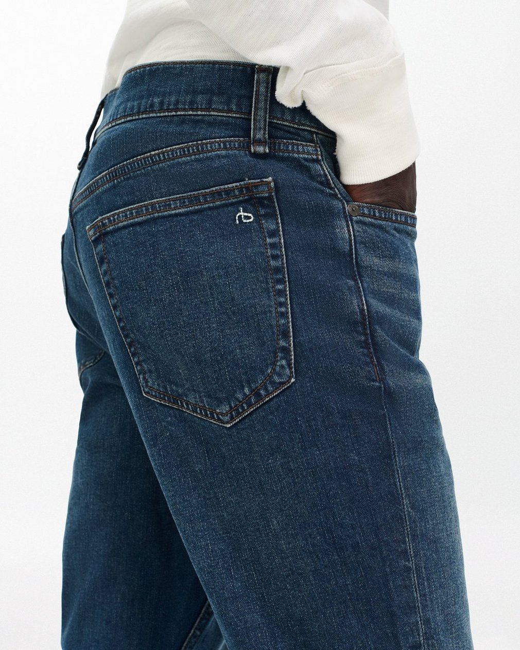 Fit 2 - Cole: Slim Fit Dark Indigo Authentic Stretch Jean - Image 5