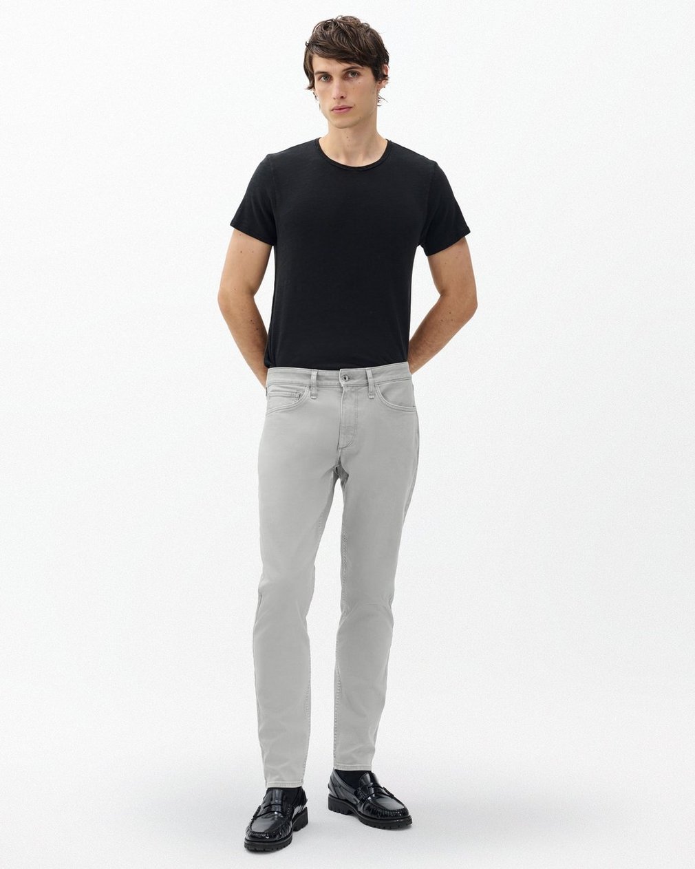Fit 3 Athletic Jeans - Pebble Grey - Image 2