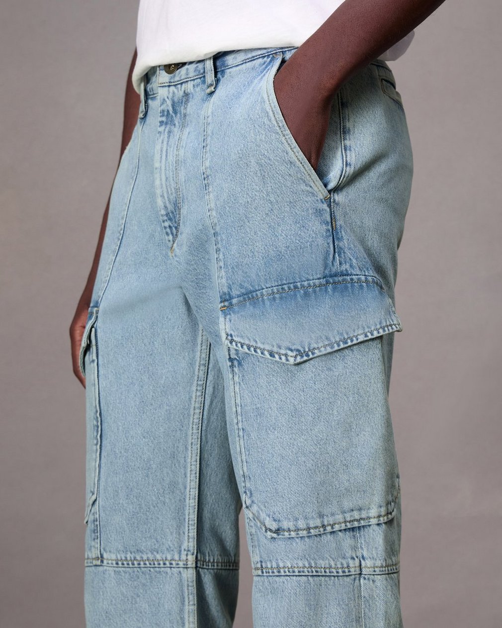 Fit 4 Straight Fit Cargo Jean - Skylight - Image 6