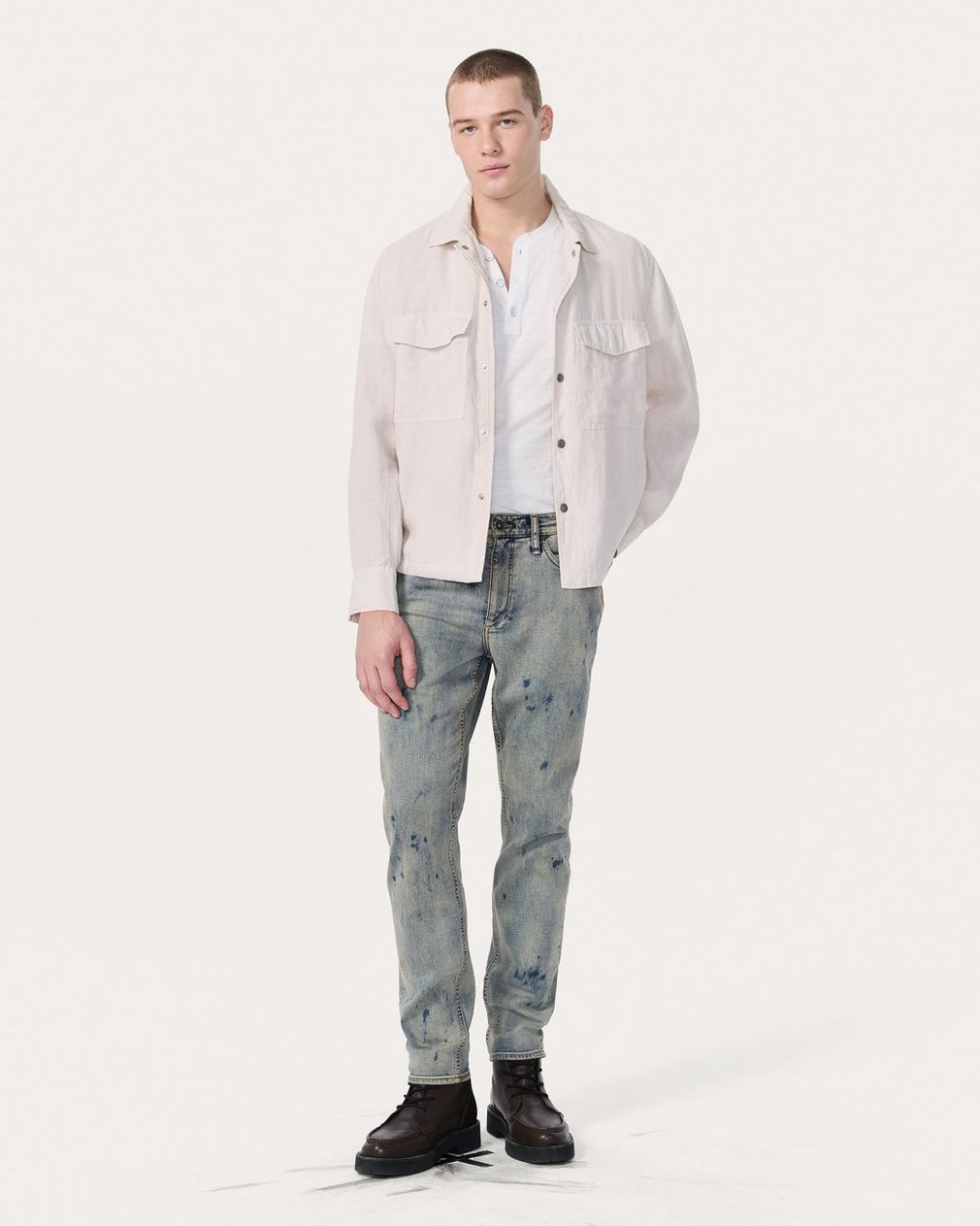Fit 2 Slim Jeans - Worn Bleach