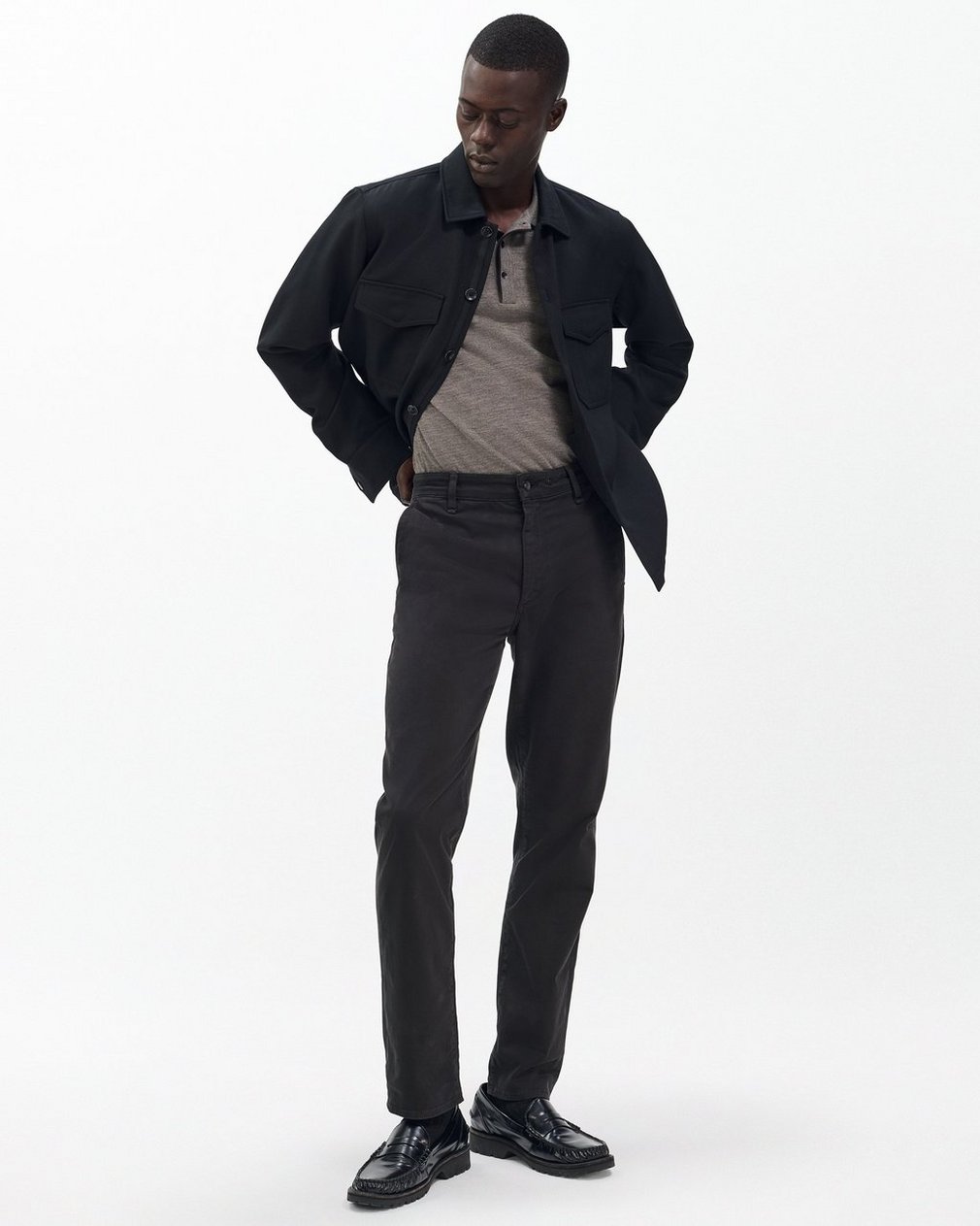 Fit 2 Stretch Twill Chinos - Black - Image 3