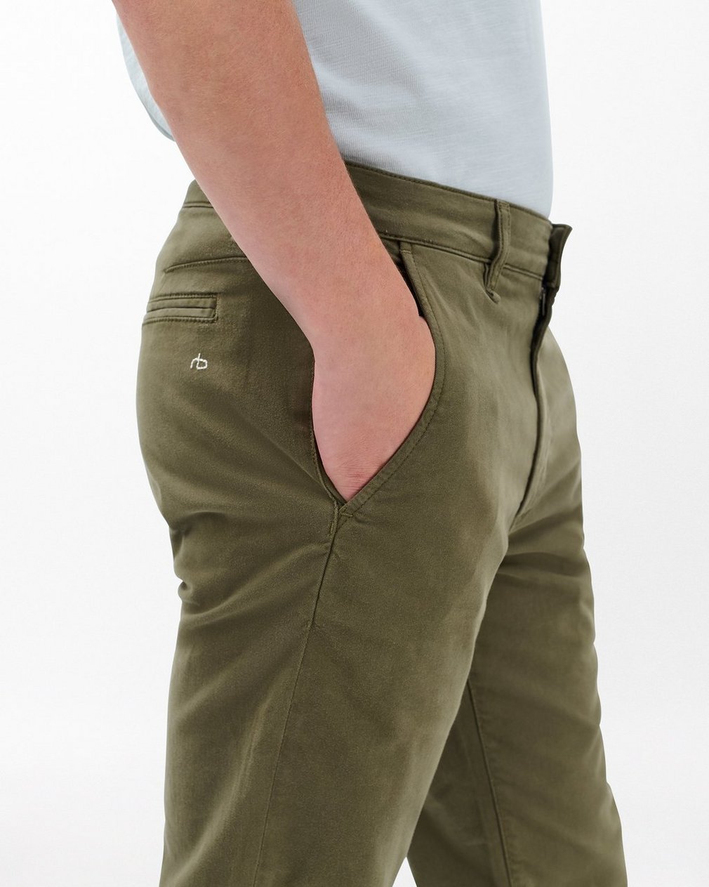 Fit 2 Slim Chinos - Dark Green - Image 5