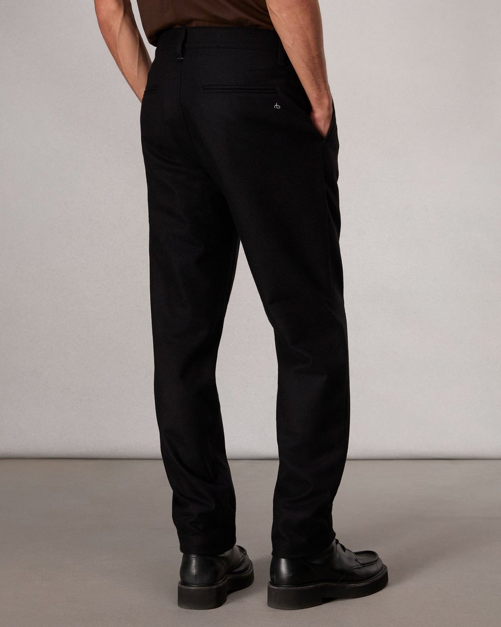 Standard Flannel Chino Pant - Black - Image 4