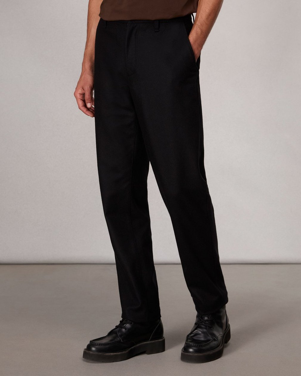 Standard Flannel Chino Pant - Black - Image 5