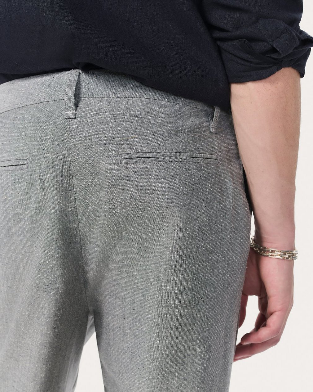 Baggy Wool-Blend Trousers - Grey - Image 5