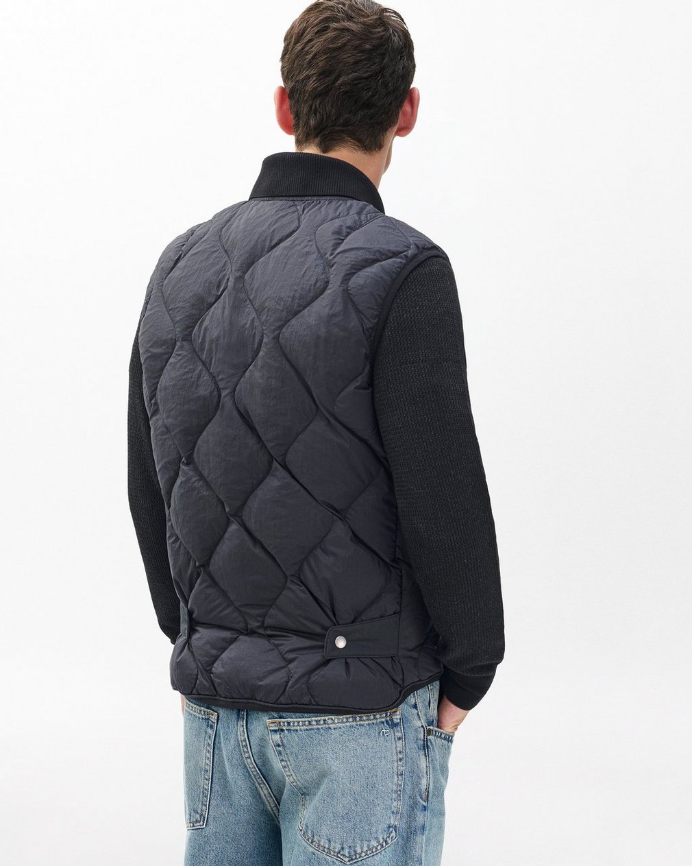 Dane Quilted Vest - Black - Image 5