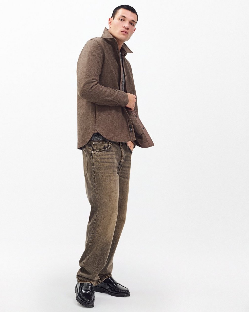 Chelsea Shirt Jacket - Brown - Image 2
